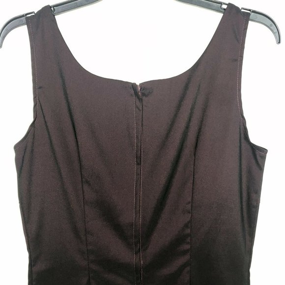 Alyn Paige Burgundy Iridescent Stretch Sheath Mini Dress Size 10 Sleeveless - Picture 6 of 10